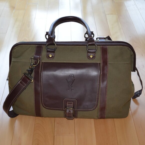 Other - Country Club Golf Duffle Bag Leather Canvas